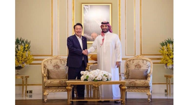 ولي العهد السعودي والرئيس الكوري