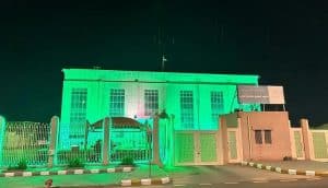 طريف تتزين باللون الأخضر ابتهاجًا باليوم الوطني الـ 94