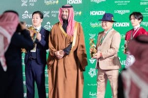 صاحب السمو الملكي الأمير محمد بن سلمان بن عبدالعزيز آل سعود؛ ولي العهد رئيس مجلس الوزراء صورة حصرية التقطتها كاميرا سواحل الجزيرة الإعلامية: حفل "سباق الخيل على كأس السعودية" – الاقتصاد اليوم