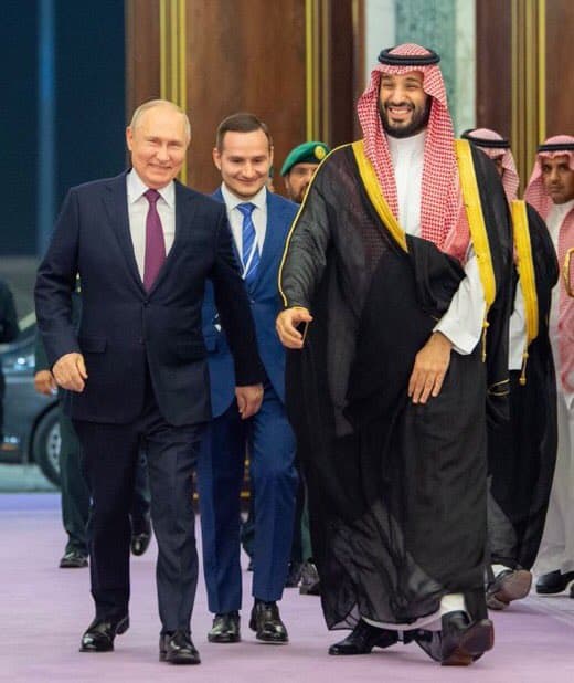 سمو ولي العهد الأمير محمد بن سلمان والرئيس الروسي بوتين