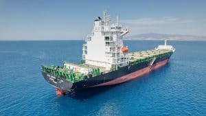 إحدى ناقلات شركة فلك البحرية السعودية