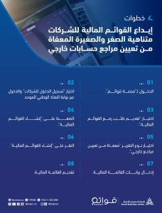 إيداع القوائم المالية