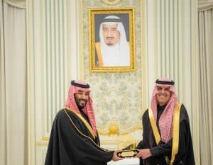 سمو ولي العهد، محمد بن سلمان، وطارق السدحان