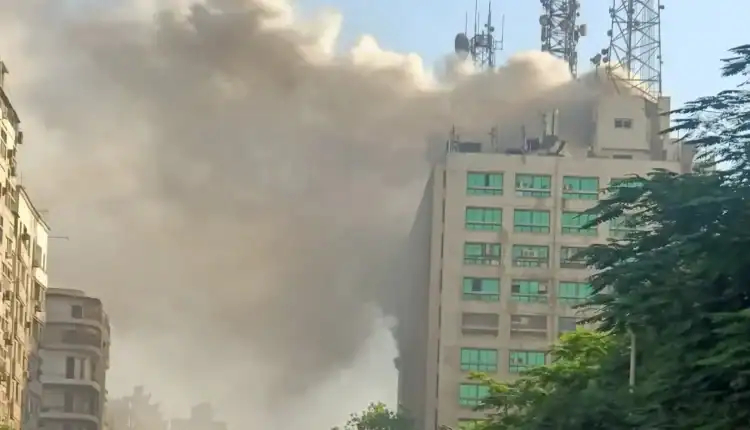 حريق سنترال رمسيس