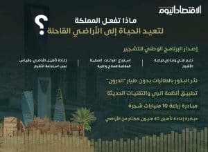 جهود المملكة لإحياء الأراضي القاحلة.. مبادرات ضخمة لتعزيز الاستدامة البيئية| إنفوجراف