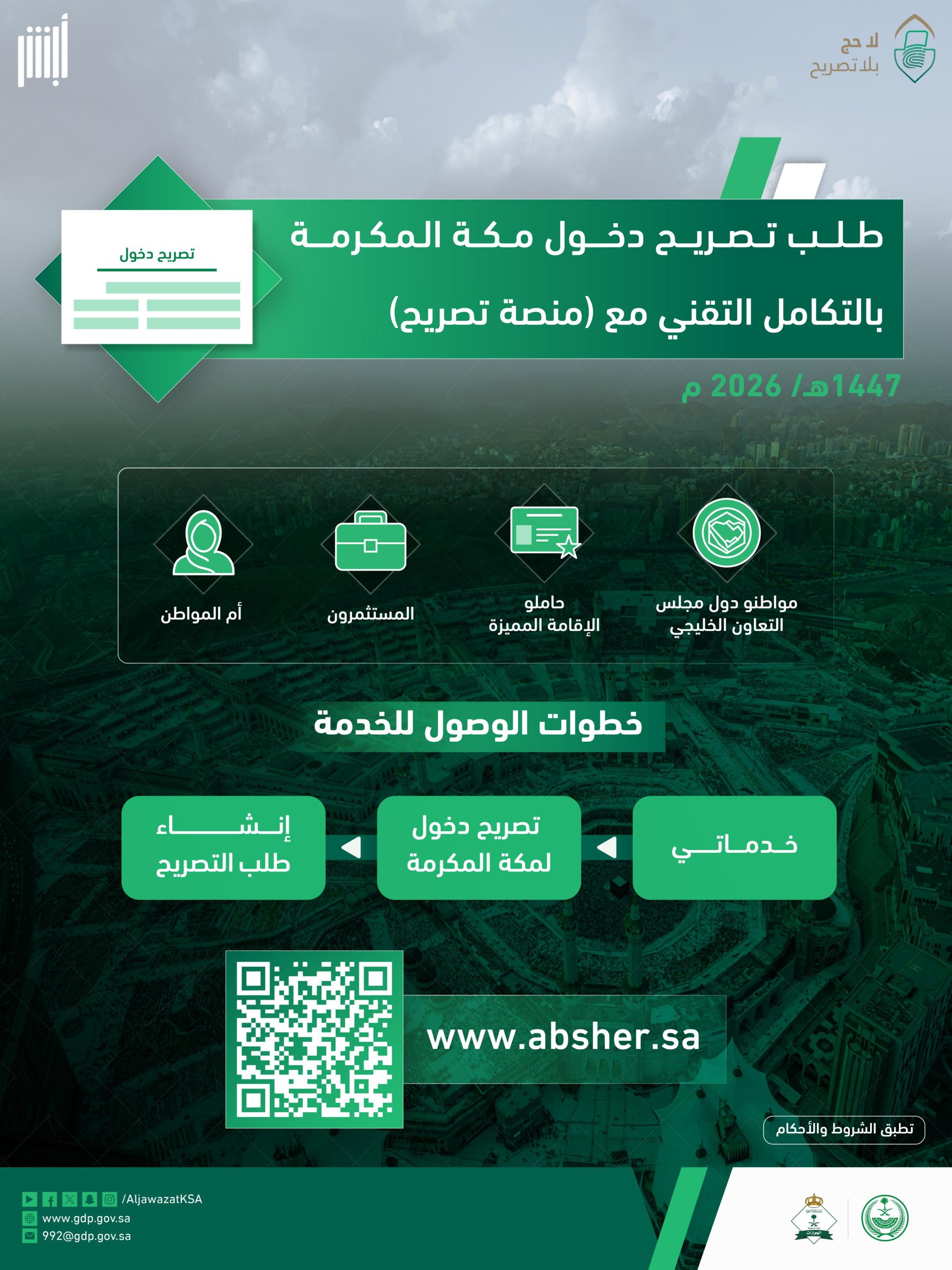 تصاريح موسم الحج 2026