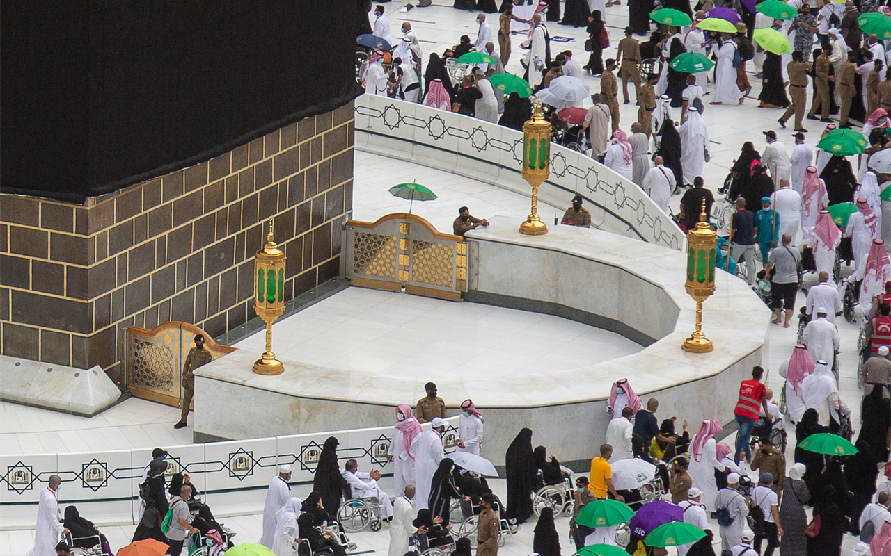 جدول مواعيد دخول حجر إسماعيل للنساء والرجال بالمسجد الحرام 2026
