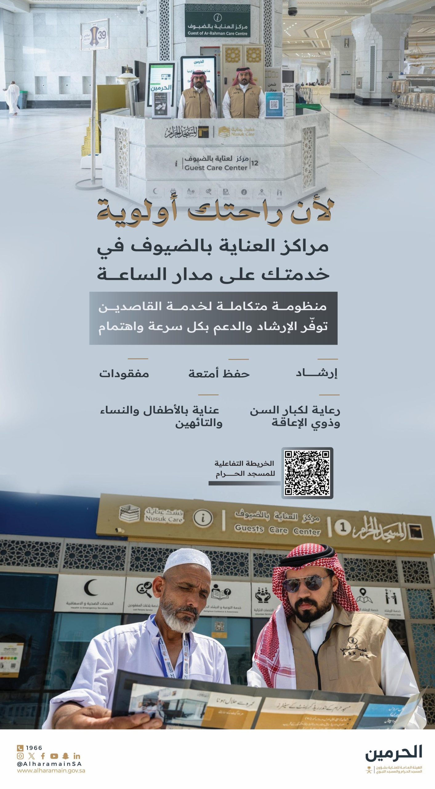 مراكز العناية داخل المسجد الحرام